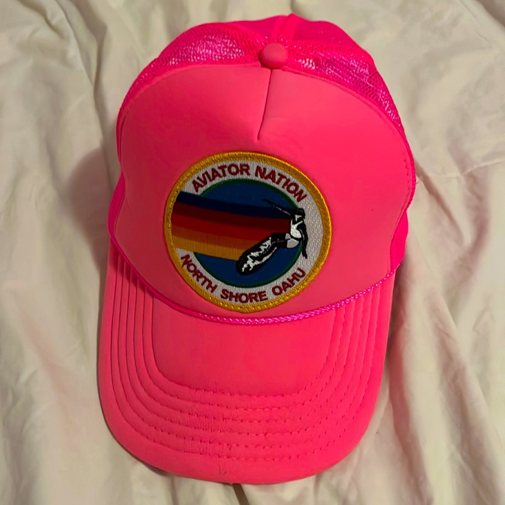 preppy, hot, pink aviator, nation, trucker hat